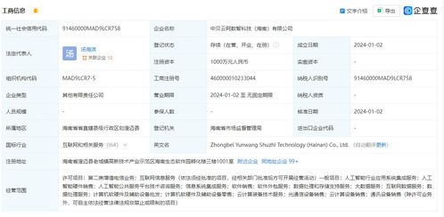 中貝通信在海南成立數智科技公司，拓展AI業務與信息系統集成服務
